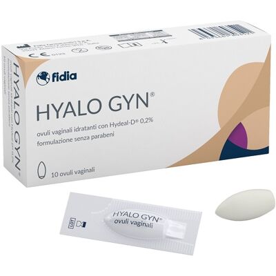 Fidia Farmaceutici Hyalo Gyn - Ovuli Vaginali Idratanti - 10 pezzi Fidia Farmaceutici Hyalo Gyn - Ovuli Vaginali Idratanti - 10 pezzi