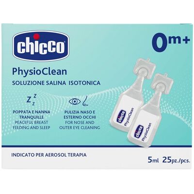 Chicco CH PhysioClean Sol.5ml 0m+25pz Chicco CH PhysioClean Sol.5ml 0m+25pz