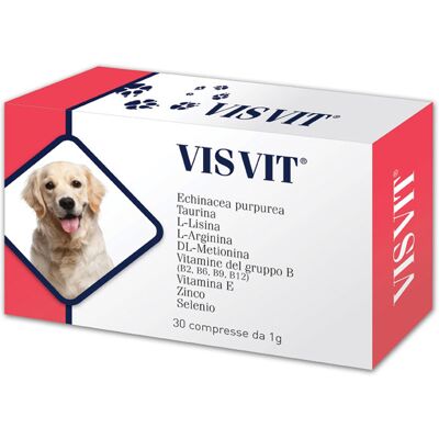 Aurora Biofarma Visvit Integratore Energetico e Immunitario per Cani e Gatti - 30 Compresse Aurora Biofarma Visvit Integratore Energetico e Immunitario per Cani e Gatti - 30 Compresse