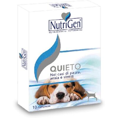 Nutrigen Quieto 10 Compresse - Integratore Calmante per Cani Nutrigen Quieto 10 Compresse - Integratore Calmante per Cani