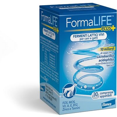 Elanco Italia Spa Formalife Plus Fermenti Lattici Vivi 30 Compresse - Supporto digestivo per cani e gatti Elanco Italia Spa Formalife Plus Fermenti Lattici Vivi 30 Compresse - Supporto digestivo per cani e gatti