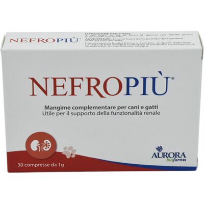 Aurora Biofarma Nefropiù Cani e Gatti 30 Compresse - Supporto Renale Aurora Biofarma Nefropiù Cani e Gatti 30 Compresse - Supporto Renale