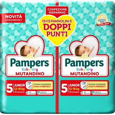 Pannolini Pampers Baby Dry Junior Pannolini Pampers Baby Dry Junior