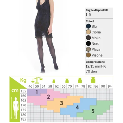 Kamila Fashion 70 – Collant Maglia Rete – Playa – Taglia 3 Kamila Fashion 70 – Collant Maglia Rete – Playa – Taglia 3