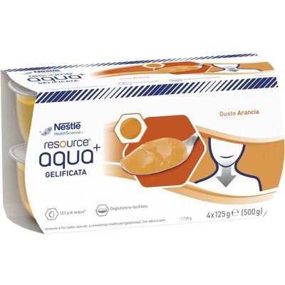 Resource AcquaGel – Acqua Gelificata Gusto Arancia 4x125g Resource AcquaGel – Acqua Gelificata Gusto Arancia 4x125g