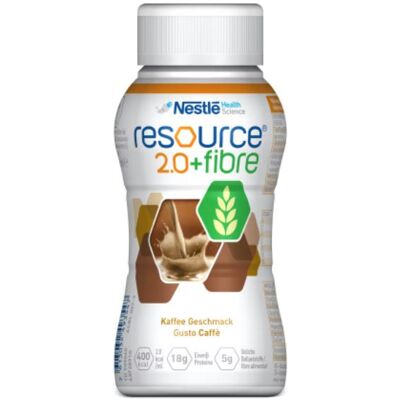 Nestlé Resource 2.0+ Fibre Caffè - Supporto Microflora Intestinale - 200ml Nestlé Resource 2.0+ Fibre Caffè - Supporto Microflora Intestinale - 200ml
