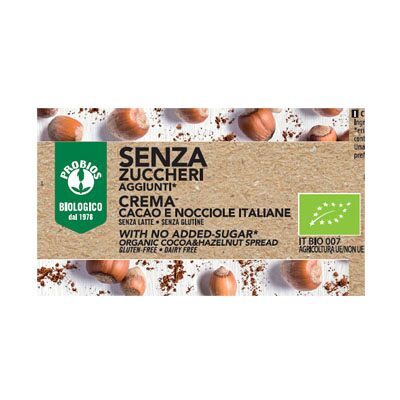 Crema di nocciole e cacao biologica Probios - 200g Crema di nocciole e cacao biologica Probios - 200g