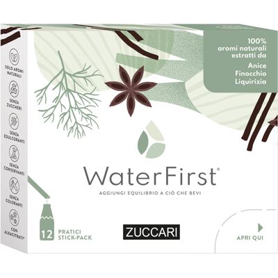 Zuccari WaterFirst Aromatizzatore per Acqua Anice Finocchio Liquirizia 12 Stick Zuccari WaterFirst Aromatizzatore per Acqua Anice Finocchio Liquirizia 12 Stick
