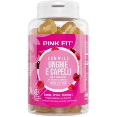 ProAction Pink Fit Gummies per Capelli e Unghie - Integratore Alimentare ProAction Pink Fit Gummies per Capelli e Unghie - Integratore Alimentare