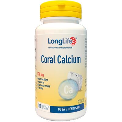 Calcio corallino Longlife 500 mg - Integratore alimentare - Supporta ossa e denti Calcio corallino Longlife 500 mg - Integratore alimentare - Supporta ossa e denti