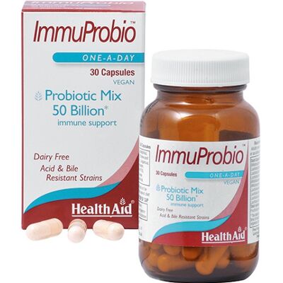 HealthAid ImmuProbio - 50 Miliardi Vegicaps - Integratore Alimentare HealthAid ImmuProbio - 50 Miliardi Vegicaps - Integratore Alimentare