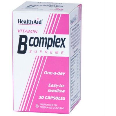 HealthAid Complesso di Vitamine B Supreme - Energia e Sistema Nervoso HealthAid Complesso di Vitamine B Supreme - Energia e Sistema Nervoso
