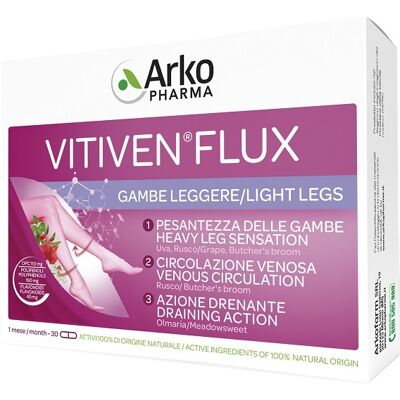 Arkopharma Vitiven Flux - Supporta la Circolazione Venosa - 30 Capsule Arkopharma Vitiven Flux - Supporta la Circolazione Venosa - 30 Capsule