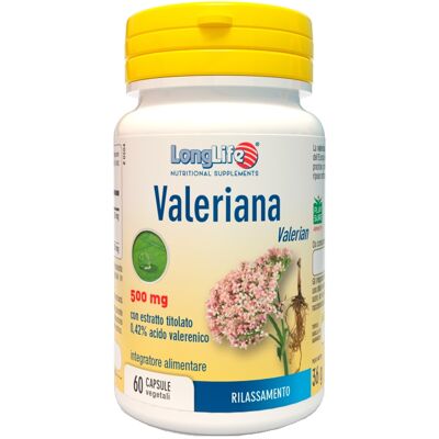 Longlife Valeriana 60 Capsule 500 mg - Supporto sonno Longlife Valeriana 60 Capsule 500 mg - Supporto sonno
