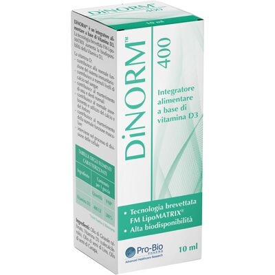 PRO-BIO INTEGRA Srl Dinorm 400 Gocce - Integratore alimentare PRO-BIO INTEGRA Srl Dinorm 400 Gocce - Integratore alimentare