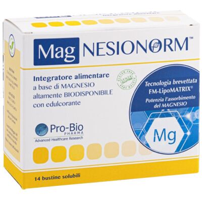 Pro-Bio Integra Srl Magnesionorm 14 bustine - Integratore in polvere Pro-Bio Integra Srl Magnesionorm 14 bustine - Integratore in polvere