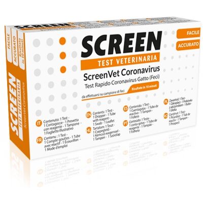 Screen Italia Srl Screenvet Corona Virus - Kit di test COVID-19 Screen Italia Srl Screenvet Corona Virus - Kit di test COVID-19