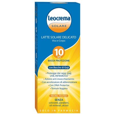 Leocrema Gojy SPF 10 - Latte Solare Leocrema Gojy SPF 10 - Latte Solare