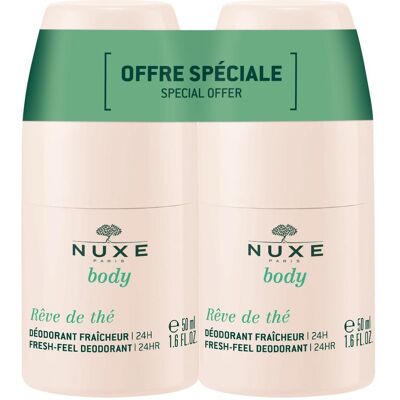 Nuxe Reve De Thé Deodorante Freschezza 24H Roll-On Duo Nuxe Reve De Thé Deodorante Freschezza 24H Roll-On Duo