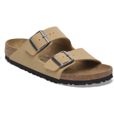 Pianelle Birkenstock Arizona Birko-Flor Nubuck colore latte crema - misura 38 Pianelle Birkenstock Arizona Birko-Flor Nubuck colore latte crema - misura 38