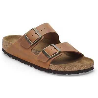 PIANELLE BIRKENSTOCK ARIZONA COGNAC OILED LEATHER 44 PIANELLE BIRKENSTOCK ARIZONA COGNAC OILED LEATHER 44