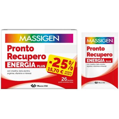 Massigen Pronto Recupero Plus - Integratore Energia & Vitalità Massigen Pronto Recupero Plus - Integratore Energia & Vitalità