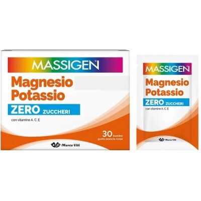 Massigen Magnesio Potassio Senza Zuccheri - 30 Bustine Massigen Magnesio Potassio Senza Zuccheri - 30 Bustine