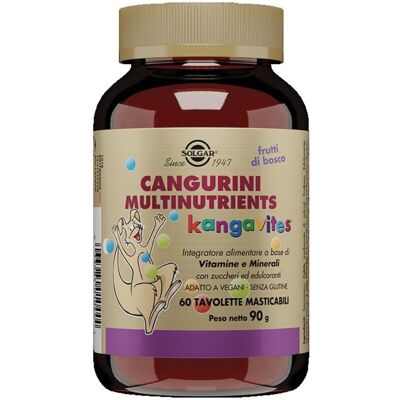 Solgar Cangurini Multivitaminico - Pastiglie Masticabili Frutti Tropicali Solgar Cangurini Multivitaminico - Pastiglie Masticabili Frutti Tropicali