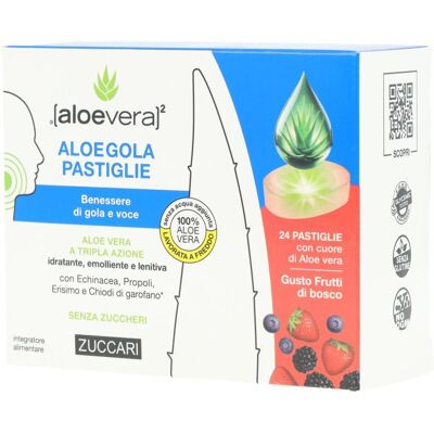 Zuccari- Aloegola Frutti Rossi 20 pastiglie da 2,5 grammi Zuccari- Aloegola Frutti Rossi 20 pastiglie da 2,5 grammi
