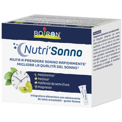Boiron - Nutrì Sonno 30 stick orosolubili al gusto Limone Boiron - Nutrì Sonno 30 stick orosolubili al gusto Limone