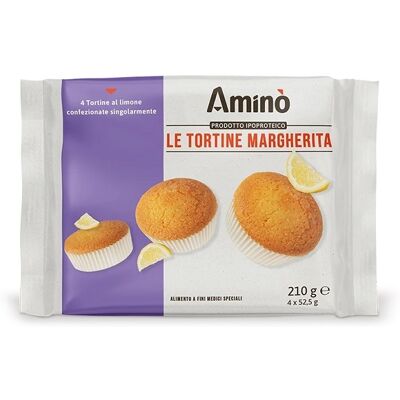 NOVE ALPI Srl Amino' Le Tortine Margherita 4 Pezzi - Snack cakes NOVE ALPI Srl Amino' Le Tortine Margherita 4 Pezzi - Snack cakes