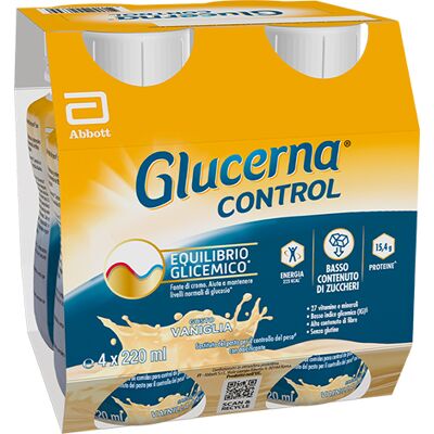 Abbott Glucerna Control Vaniglia 4x220 g - Bevanda nutriente Abbott Glucerna Control Vaniglia 4x220 g - Bevanda nutriente