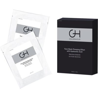 Goldenhour Maschera Viso Effetto Rimpolpante - Acido Ialuronico - 2 Maschere Goldenhour Maschera Viso Effetto Rimpolpante - Acido Ialuronico - 2 Maschere