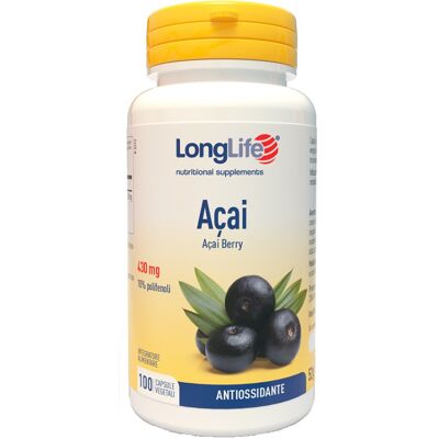 Integratore di Açai Longlife - Antiossidante, Supporta Metabolismo, Vegano Integratore di Açai Longlife - Antiossidante, Supporta Metabolismo, Vegano