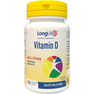 LONGLIFE Srl LONGLIFE VITAMIN D 100CPR LONGLIFE Srl LONGLIFE VITAMIN D 100CPR