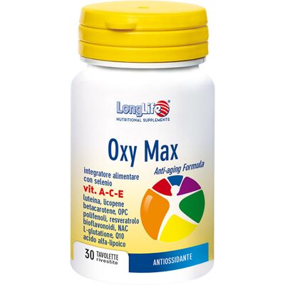 Longlife Oxy Max - Integratore antiossidante Longlife Oxy Max - Integratore antiossidante