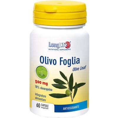 Longlife Foglia di Olivo 500 mg Antiossidante - Integratore alimentare Longlife Foglia di Olivo 500 mg Antiossidante - Integratore alimentare