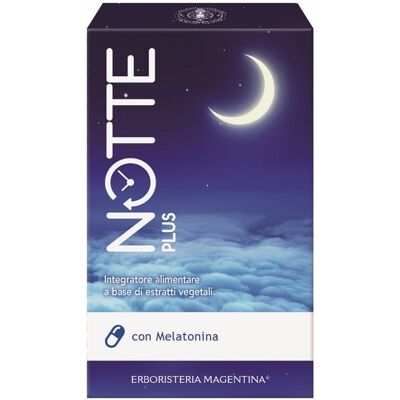 Erboristeria Magentina Notte Plus - Melatonina 60 Capsule Erboristeria Magentina Notte Plus - Melatonina 60 Capsule