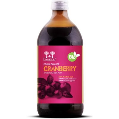 SALUGEA (RELOAD Srl) SUCCO PURO CRANBERRY BIO 500ML SALUGEA (RELOAD Srl) SUCCO PURO CRANBERRY BIO 500ML