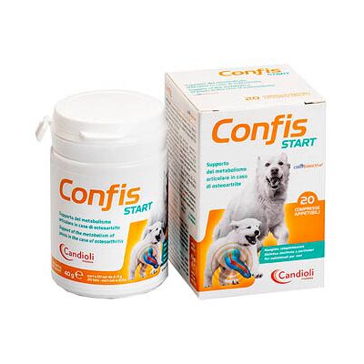 Candioli Confis Start Supporto del metabolismo articolare canino - 20 Compresse Candioli Confis Start Supporto del metabolismo articolare canino - 20 Compresse