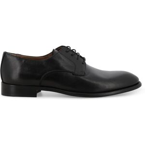 Melluso Scarpa derby plain toe in pelle nera minimalista e formale 45 Melluso Scarpa derby plain toe in pelle nera minimalista e formale 45