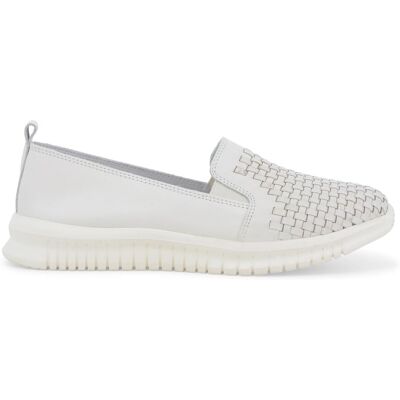 Melluso Sneaker slip-on bianca con lavorazione intrecciata 055043q 36 Melluso Sneaker slip-on bianca con lavorazione intrecciata 055043q 36