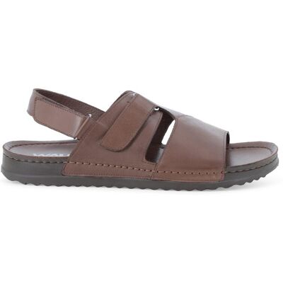 Melluso Sandalo uomo in pelle marrone u75148 41 Melluso Sandalo uomo in pelle marrone u75148 41