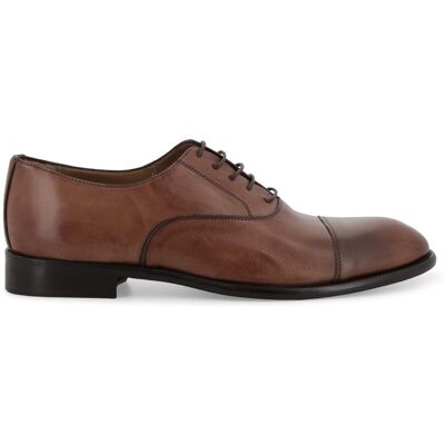 Melluso Scarpa oxford cap toe in pelle marrone cognac u90619 42 Melluso Scarpa oxford cap toe in pelle marrone cognac u90619 42