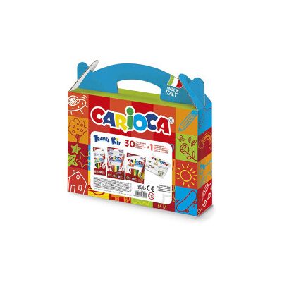 Carioca - Kit Viaggio Pennarelli 30pz+album Da Colorare Carioca - Kit Viaggio Pennarelli 30pz+album Da Colorare