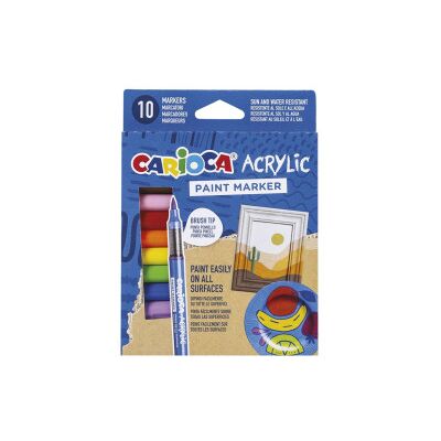 Carioca - Marcatori Acrilici 10pz Carioca - Marcatori Acrilici 10pz