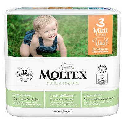Moltex - Moltex Pannolini Midi Tg.3 4/9kg 33pz Moltex - Moltex Pannolini Midi Tg.3 4/9kg 33pz