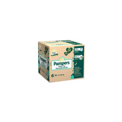 Pampers - Pannolini Pampers Quadri Baby Dry Xl Tg6 15-30kg 52pz Pampers - Pannolini Pampers Quadri Baby Dry Xl Tg6 15-30kg 52pz
