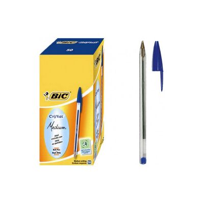 Bic - Penna Bic Cristal Original Blu Cf.50 Bic - Penna Bic Cristal Original Blu Cf.50