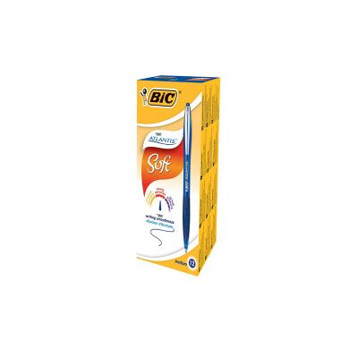 Bic - Bic Atlantis Clic 1 Mm Blu 12 Penne Bic - Bic Atlantis Clic 1 Mm Blu 12 Penne